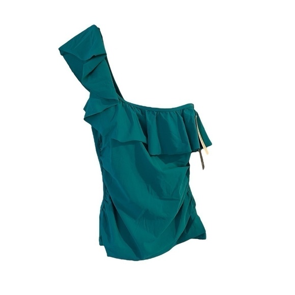 New! Profile by Gottex Tutti Frutti One Shoulder Ruffle Tankini - Picture 4 of 8